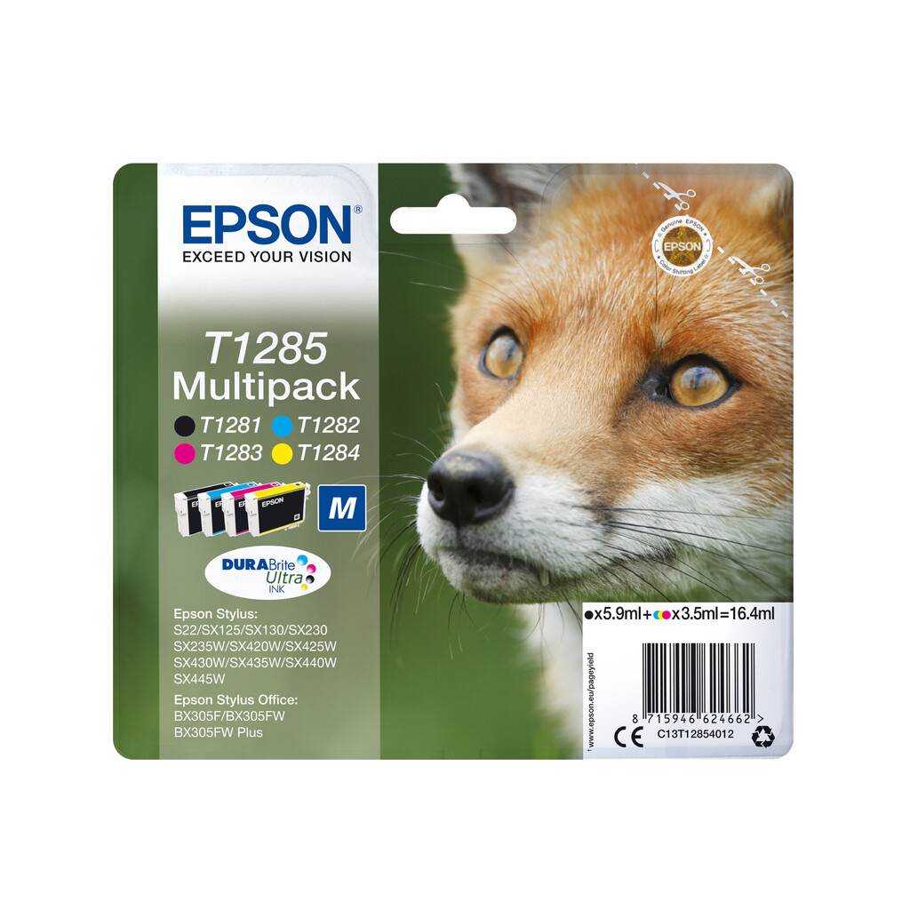Epson Fox T1285 DURABrite Ultra Multipack 4-colours Ink - Image 2