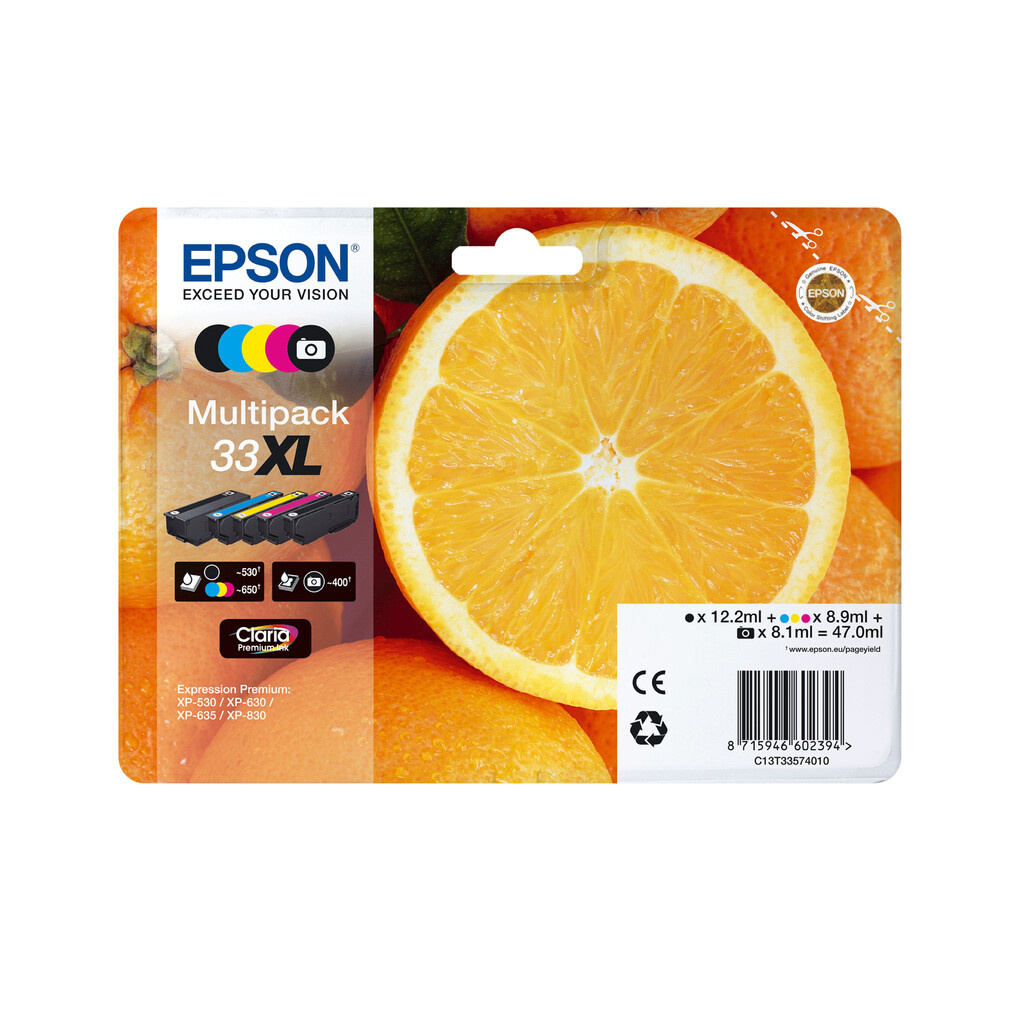 Epson Oranges 33 Claria Premium Single Photo Black Ink - Image 4