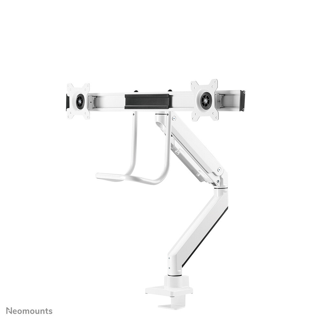 Neomounts NM-D775DXWHITE Monitor arm 10-32" - gas spring - Topfix - 180°-stop - Image 13