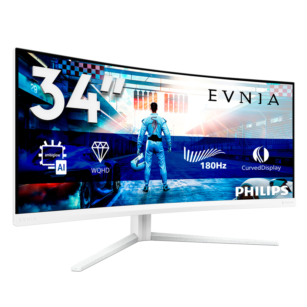 Philips Evnia 5000 34M2C5501A/00 computer monitor 86.4 cm (34") 3440 x 1440 pixels Wide Quad HD LCD White - Image 5