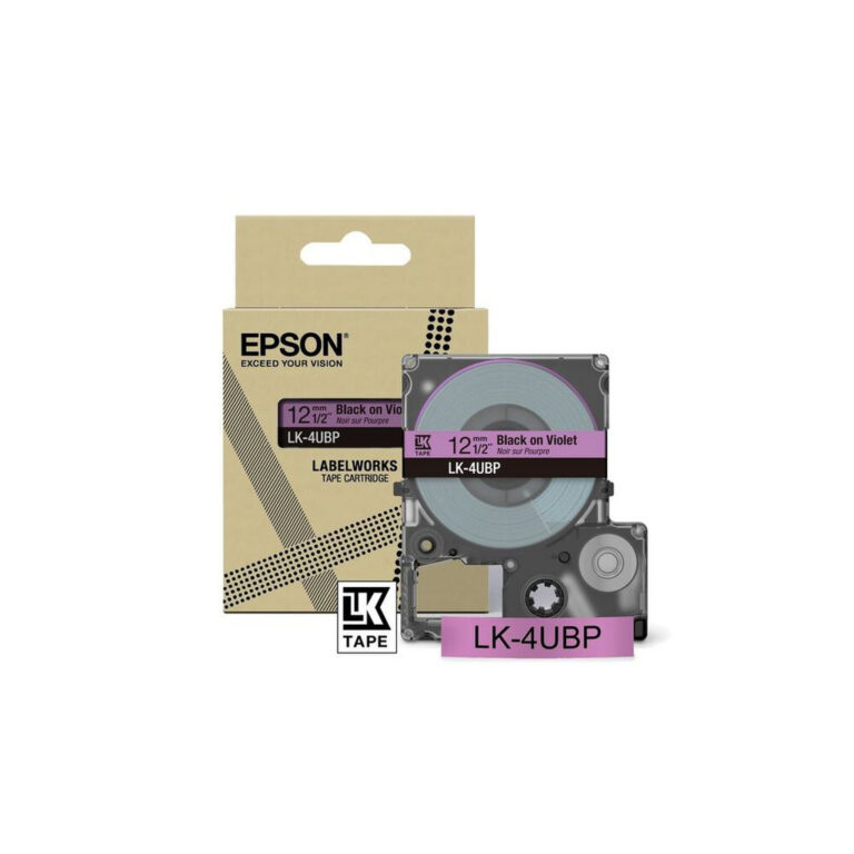 Epson Colour Tape – Violet/Black 12mm(8m) – LK-4UBP