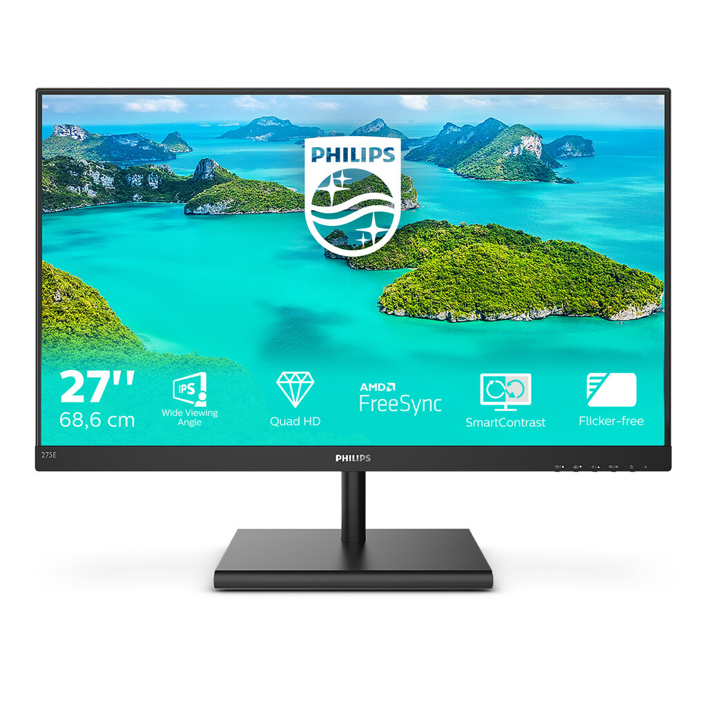 Philips E Line 275E1S/00 computer monitor 68.6 cm (27") 2560 x 1440 pixels Quad HD LED Black - Image 3
