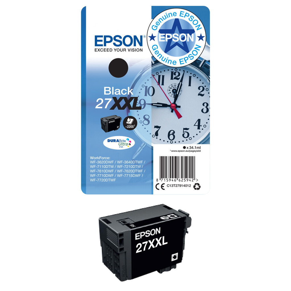 Epson Alarm clock Multipack 3-clr 27XL DURABrite Ultra Ink EasyMail - Image 12