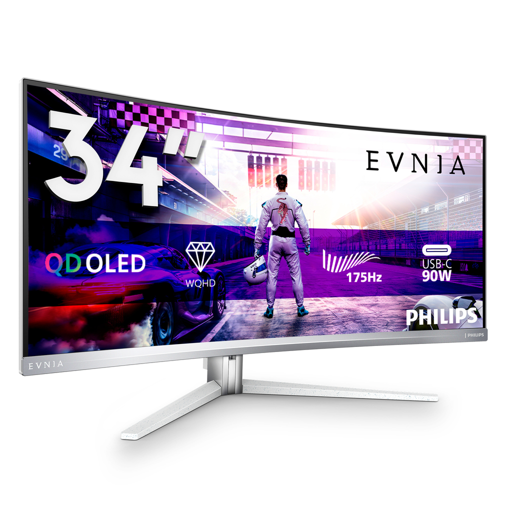 Philips 34M2C8600/00 computer monitor 86.4 cm (34") 3440 x 1440 pixels Wide Quad HD OLED White - Image 13