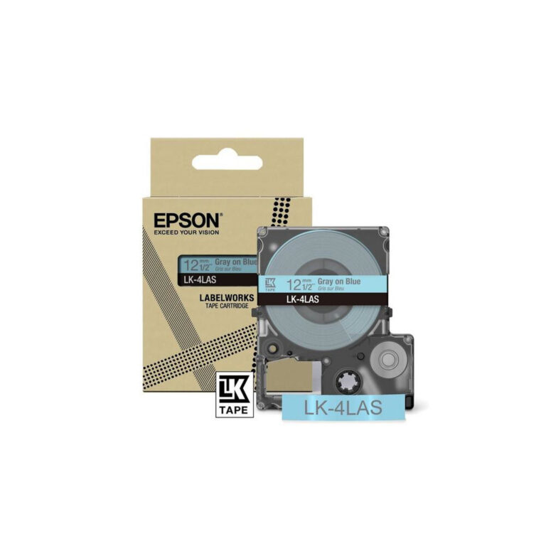 Epson Colour Tape – Blue/Grey 12mm(8m) – LK-4LAS