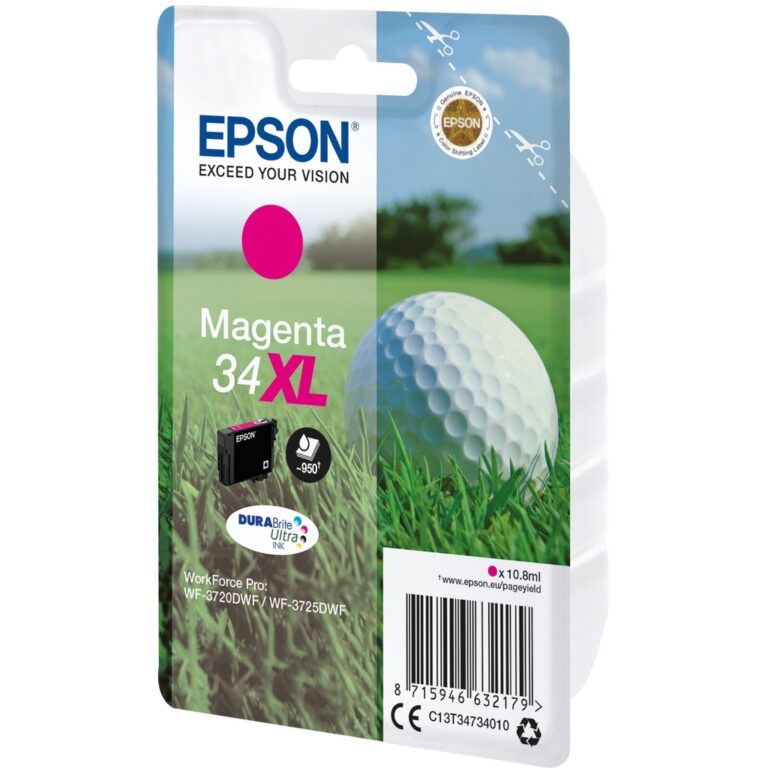 Epson Golf ball 34XL DURABrite Ultra Single Magenta Ink