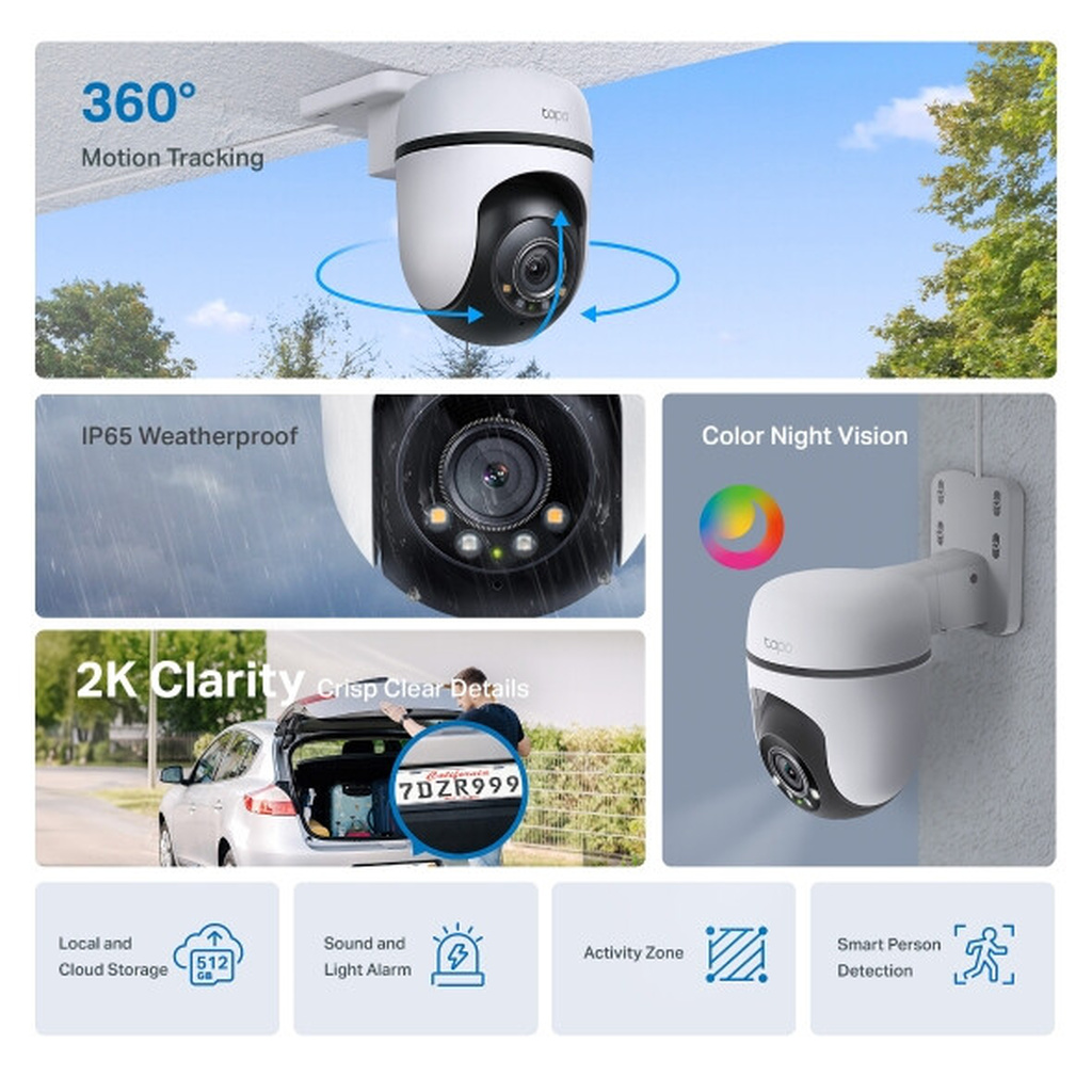 TP-Link Tapo Outdoor Pan/Tilt Security Wi-Fi Camera - Image 5
