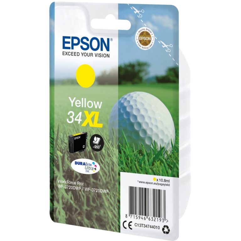 Epson Golf ball 34XL DURABrite Ultra Single Yellow Ink