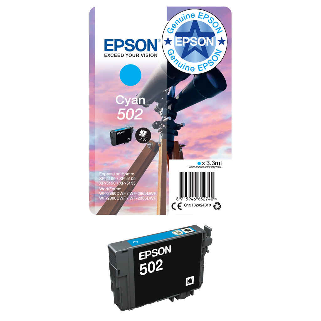 Epson Singlepack Yellow 502 Ink - Image 8
