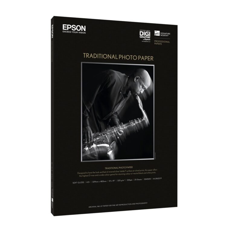 Epson Traditional Photo Paper, DIN A3+, 325g/m², 25 Sheets