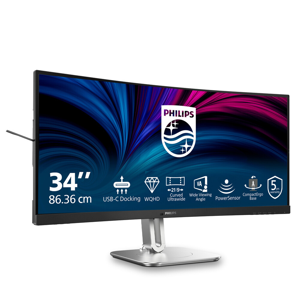 Philips 5000 series 34B2U5600C/00 computer monitor 86.4 cm (34") 3440 x 1440 pixels Dual QHD LCD Grey - Image 7