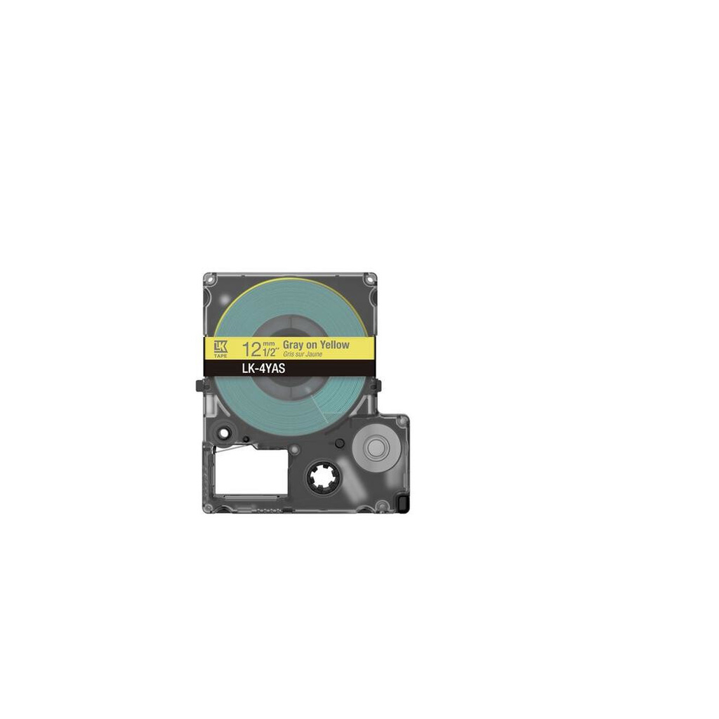Epson Colour Tape – Yellow/Grey 12mm(8m) – LK-4YAS - Image 2