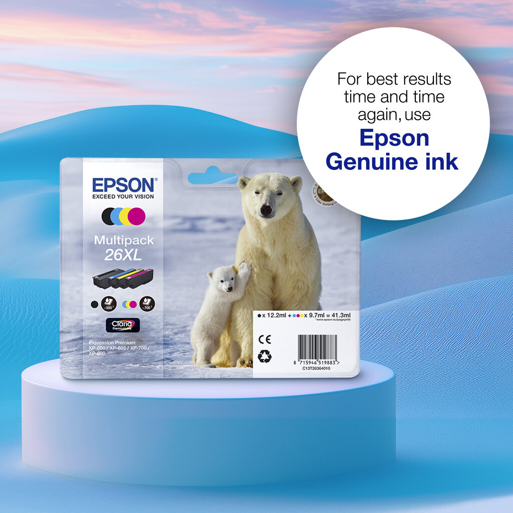 Epson Polar bear 26 Claria Premium Single Photo Black Ink - Image 5