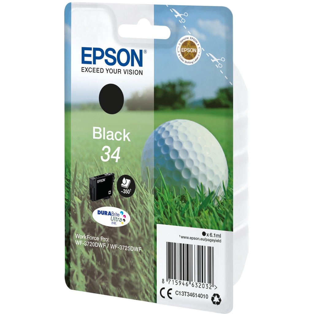 Epson Golf ball 34 DURABrite Ultra Single Black Ink