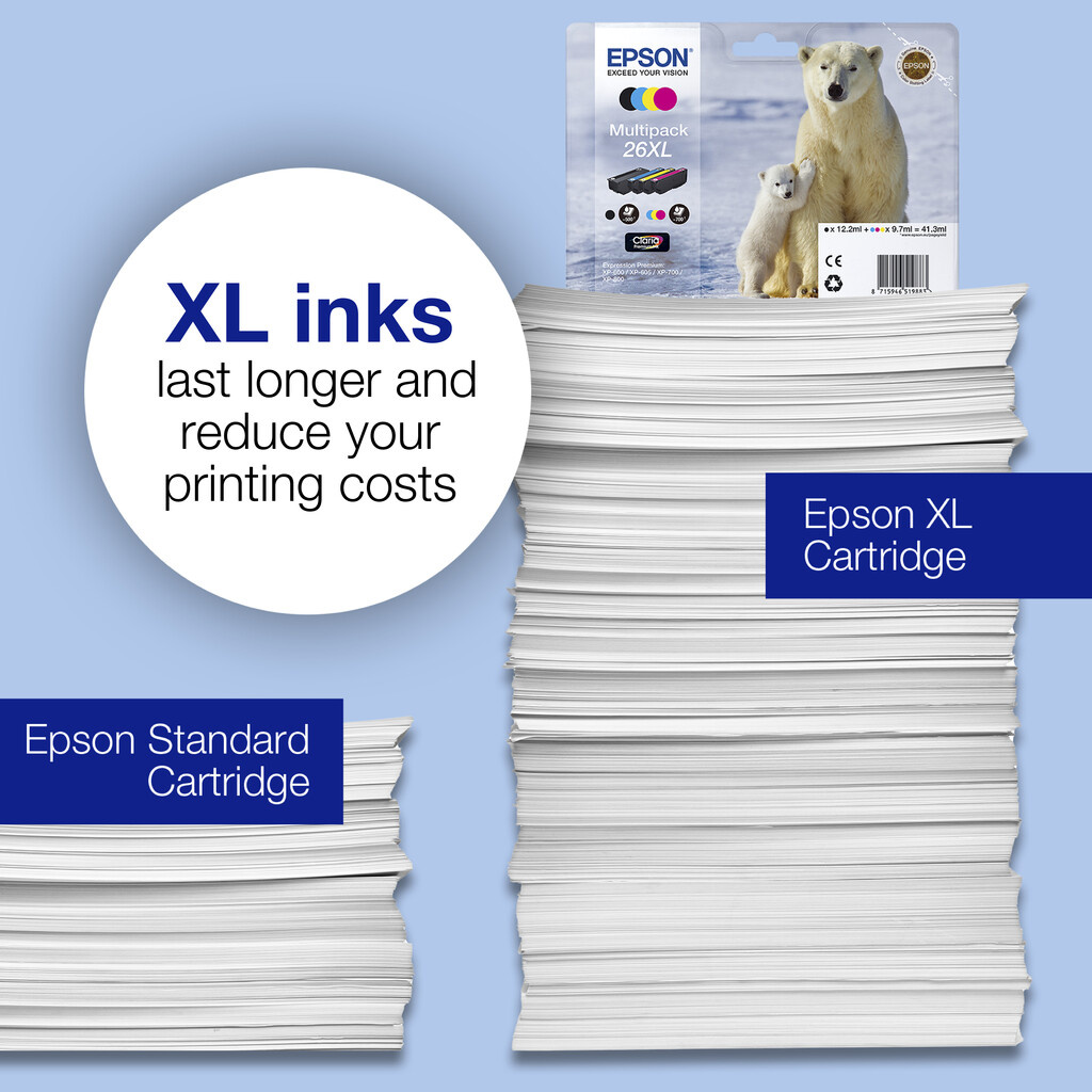 Epson Polar bear 26 Claria Premium Single Cyan Ink - Image 6