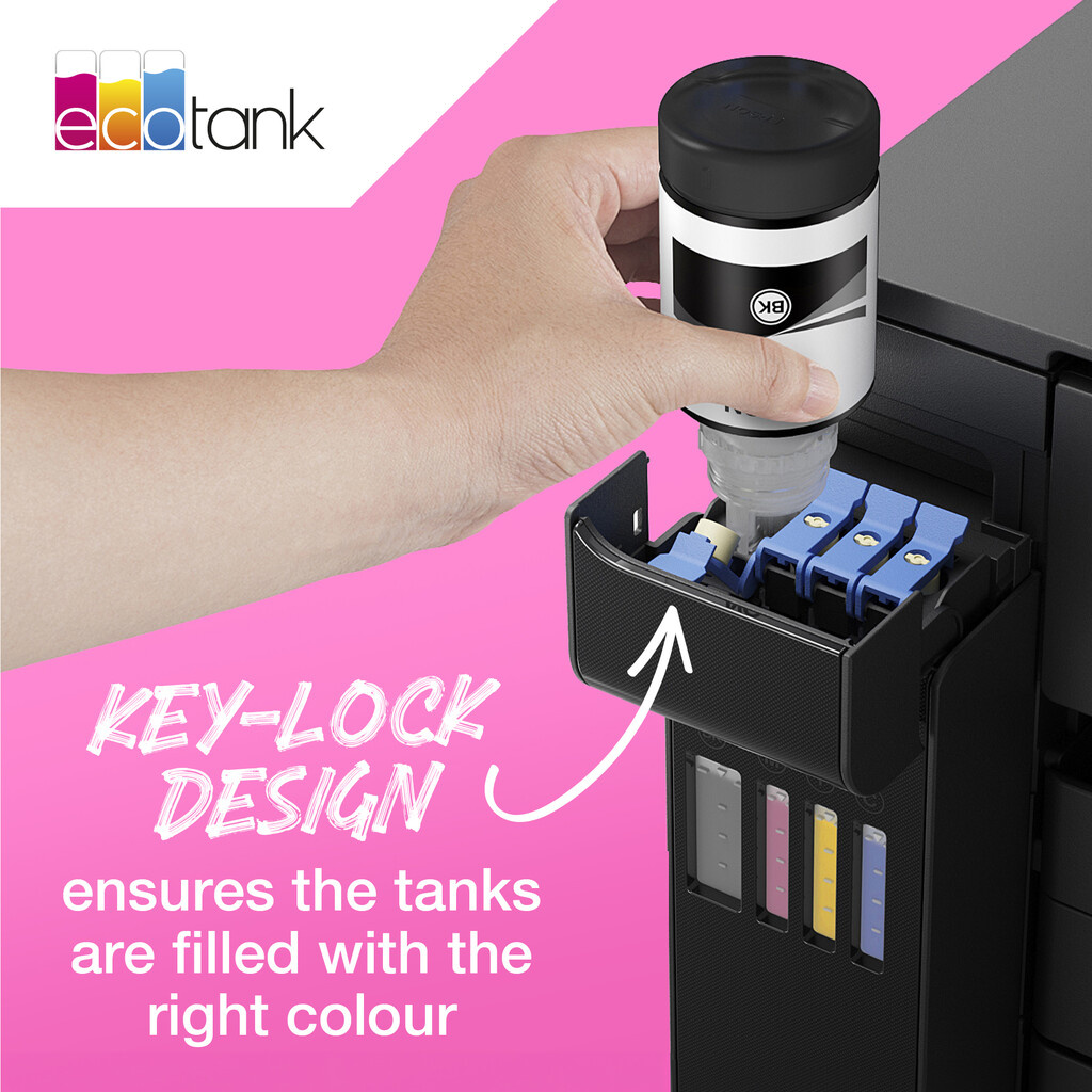 Epson 113 EcoTank Pigment Cyan ink bottle - Image 4