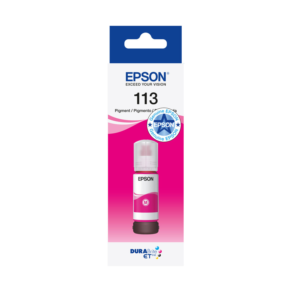 Epson 113 EcoTank Pigment Magenta ink bottle - Image 7
