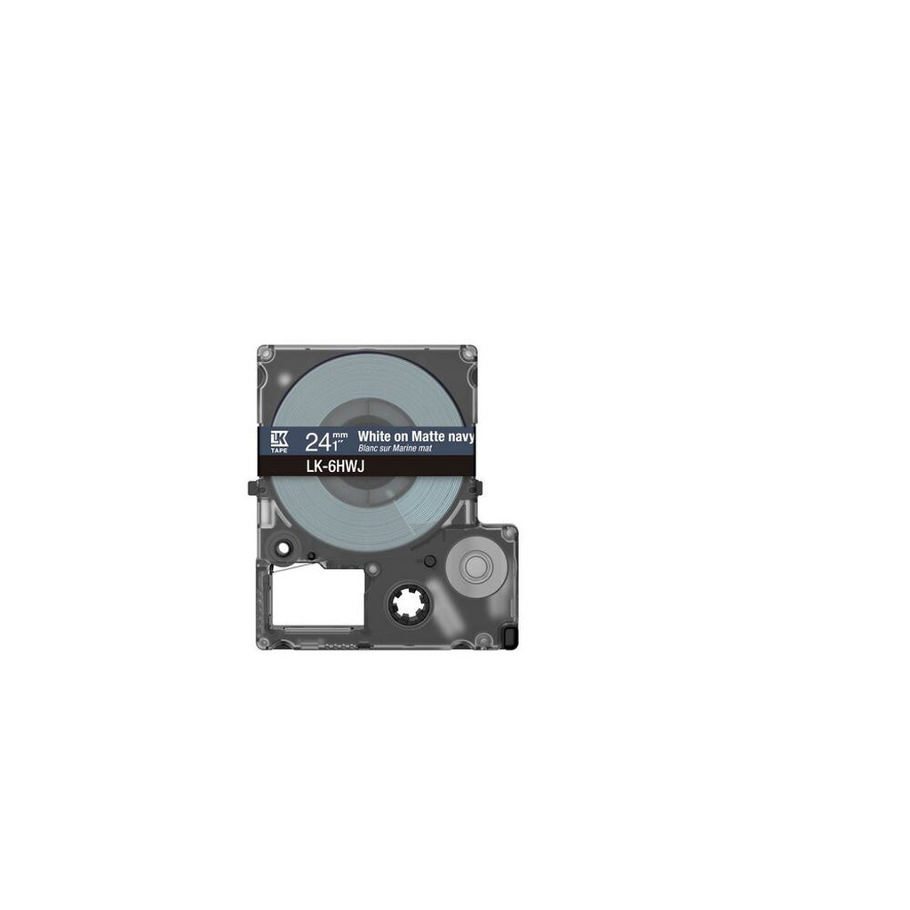 Epson Matte Tape – Navy/White 24mm(8m) – LK-6HWJ - Image 3
