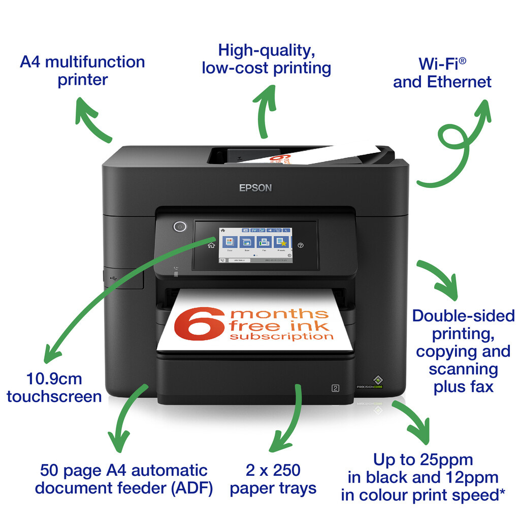 Epson WorkForce Pro WF-4830DTWF Printer - Image 2