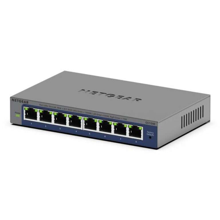 NETGEAR GS108Ev4 Unmanaged L2/L3 Gigabit Ethernet (10/100/1000) Grey
