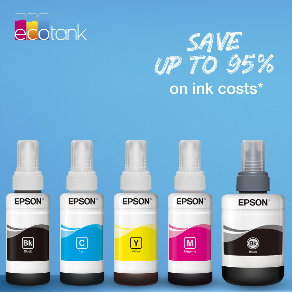 Epson 664 EcoTank Cyan Ink Bottle - Image 7