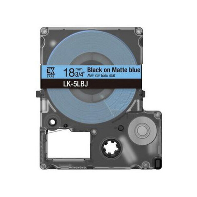 Epson Matte Tape – Blue/Black 12mm(8m) – LK-4LBJ