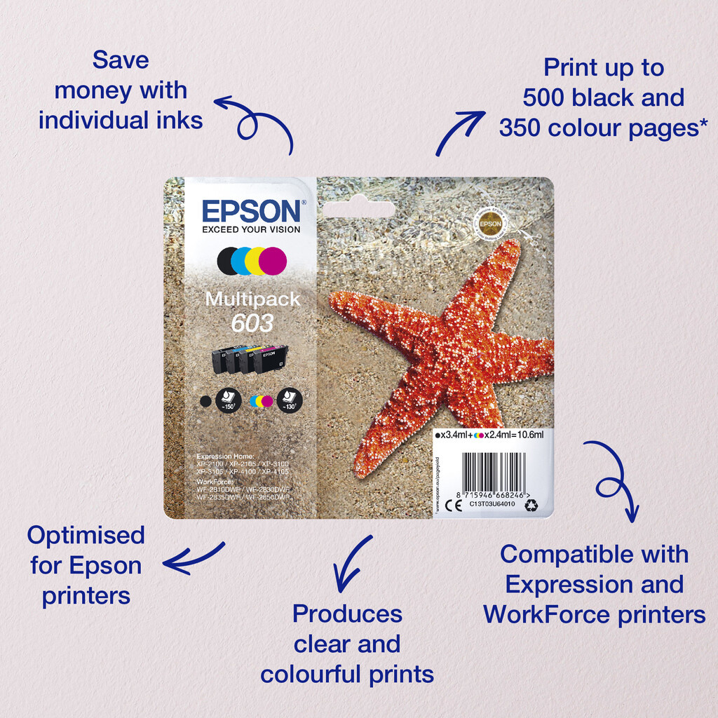 Epson Singlepack Cyan 603XL Ink - Image 6