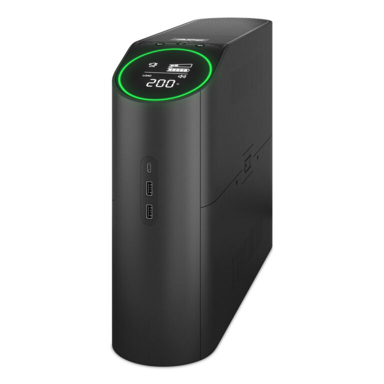 APC Back-UPS Pro for Gaming, 2200VA/1320W, Tower, 230V, 2x UK and 2x IEC C13 outlets, RGB Lights, Pure Sine Wave, Midnight (Bla