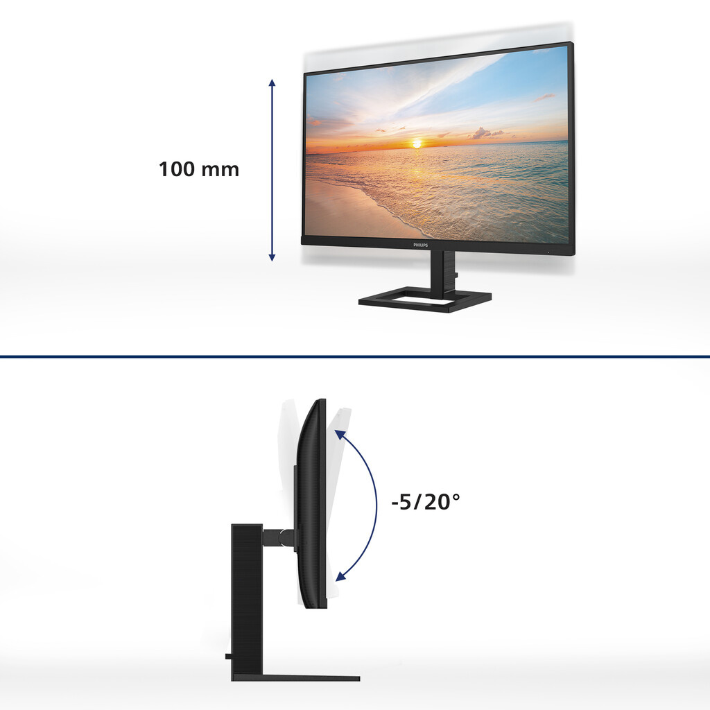 Philips 1000 series 27E1N1900AE/00 computer monitor 68.6 cm (27") 3840 x 2160 pixels 4K Ultra HD LCD Black - Image 2