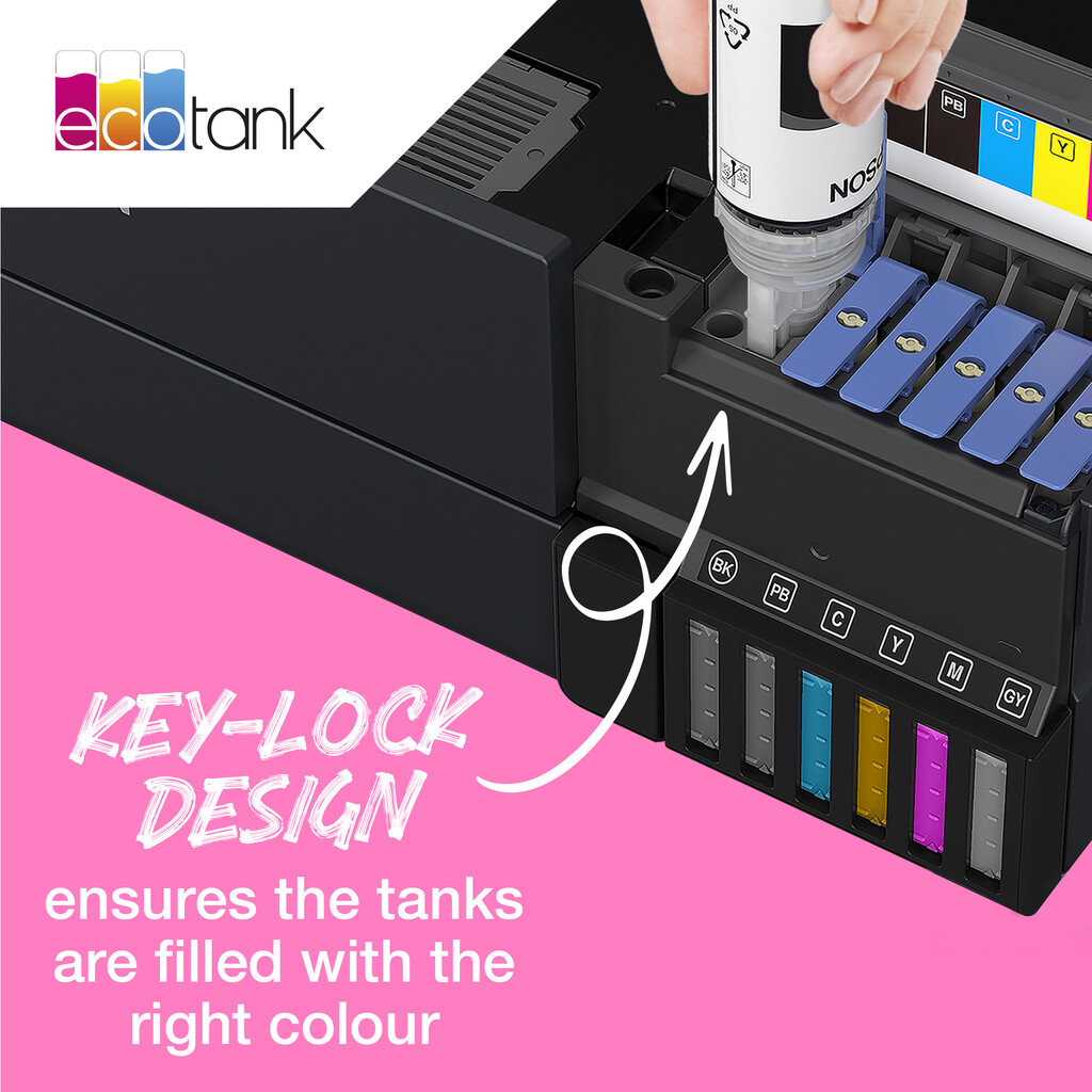 Epson 114 EcoTank Photo Black ink bottle - Image 6