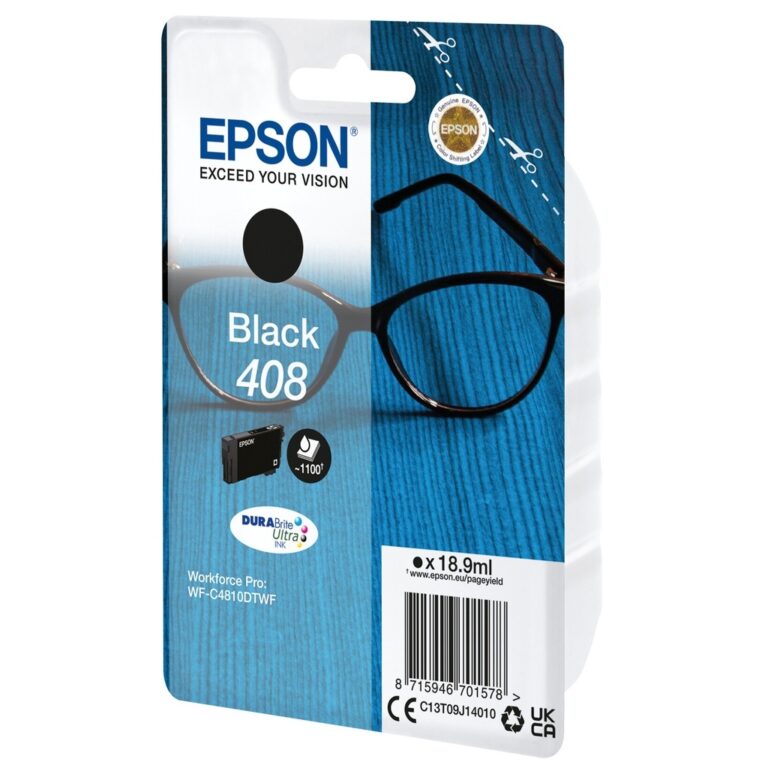 Epson 408 Spectacles DURABrite Ultra Single Black Ink