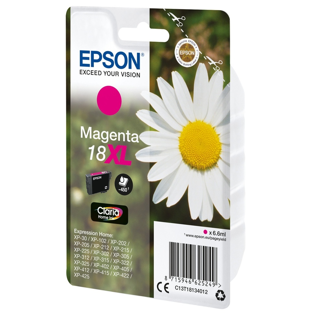 Epson Daisy 18XL Claria Home Single Magenta Ink