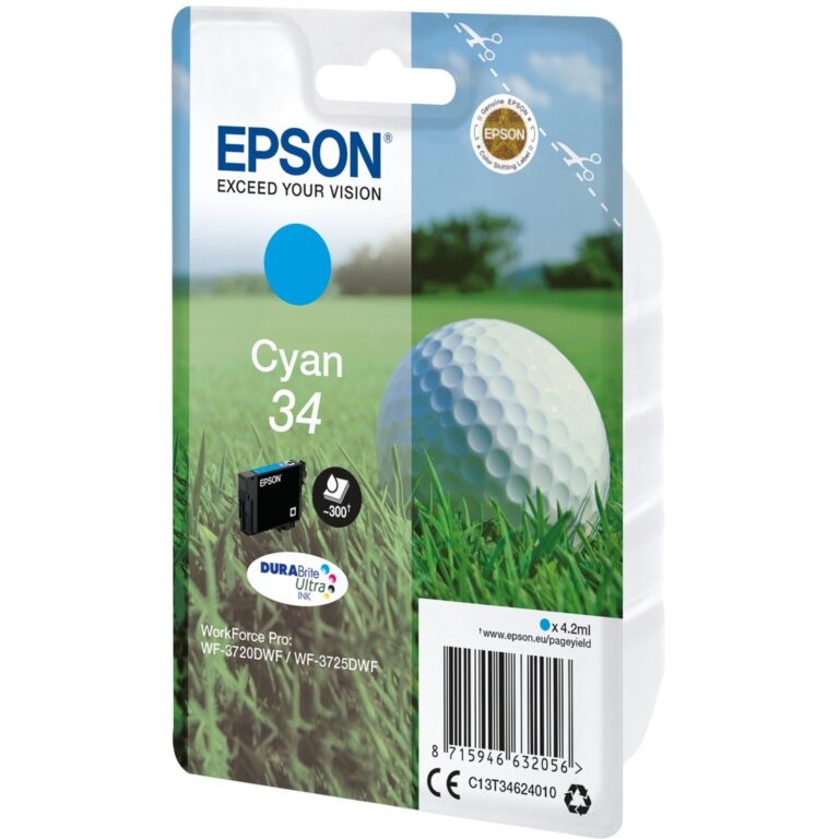 Epson Golf ball 34 DURABrite Ultra Single Cyan Ink
