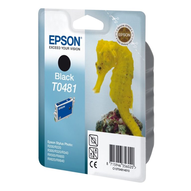 Epson Seahorse Singlepack Black T0481
