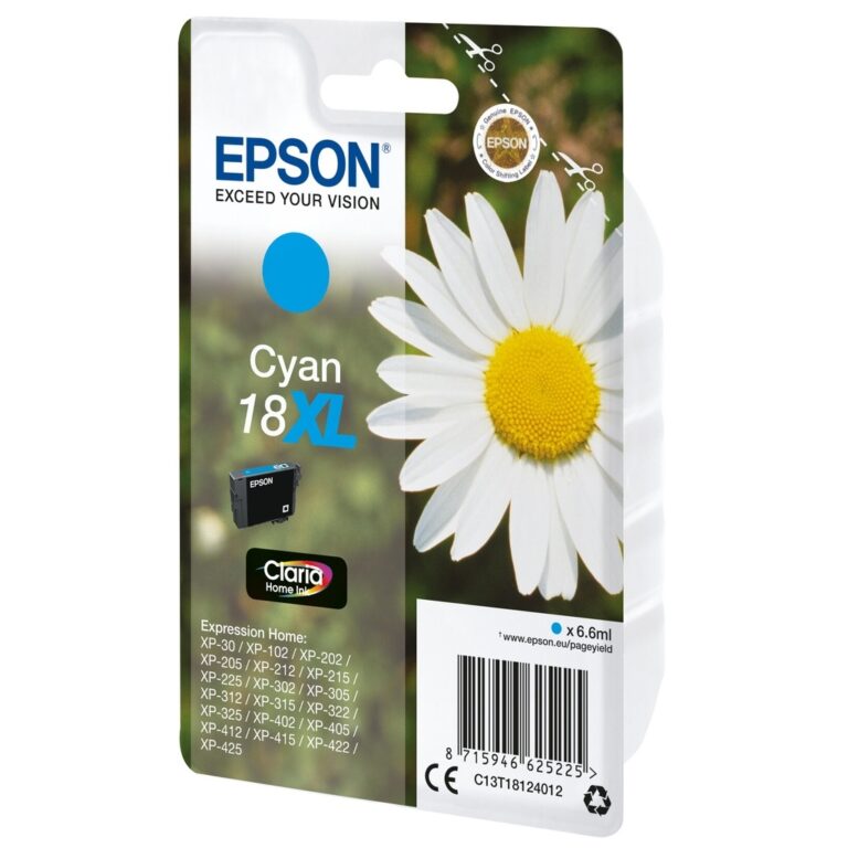 Epson Daisy 18XL Claria Home Single Cyan Ink