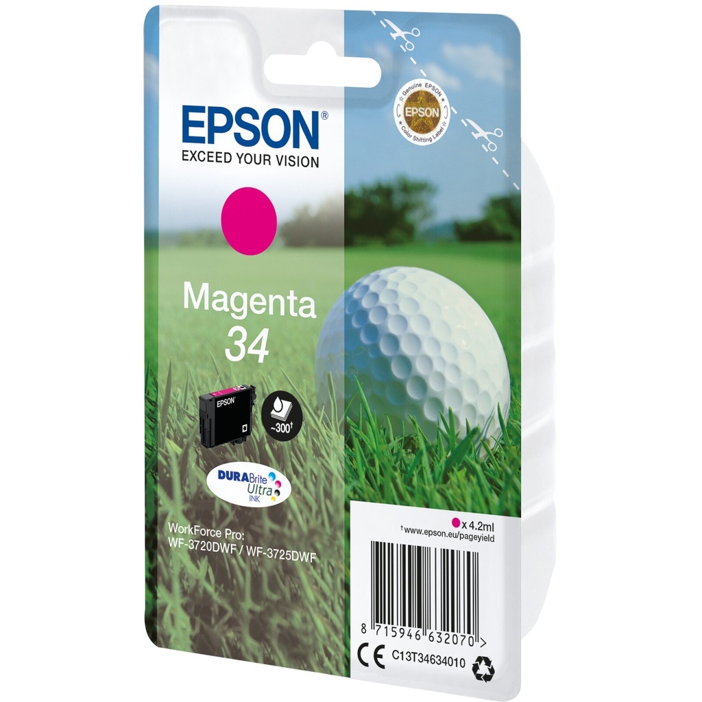 Epson Golf ball 34 DURABrite Ultra Single Magenta Ink