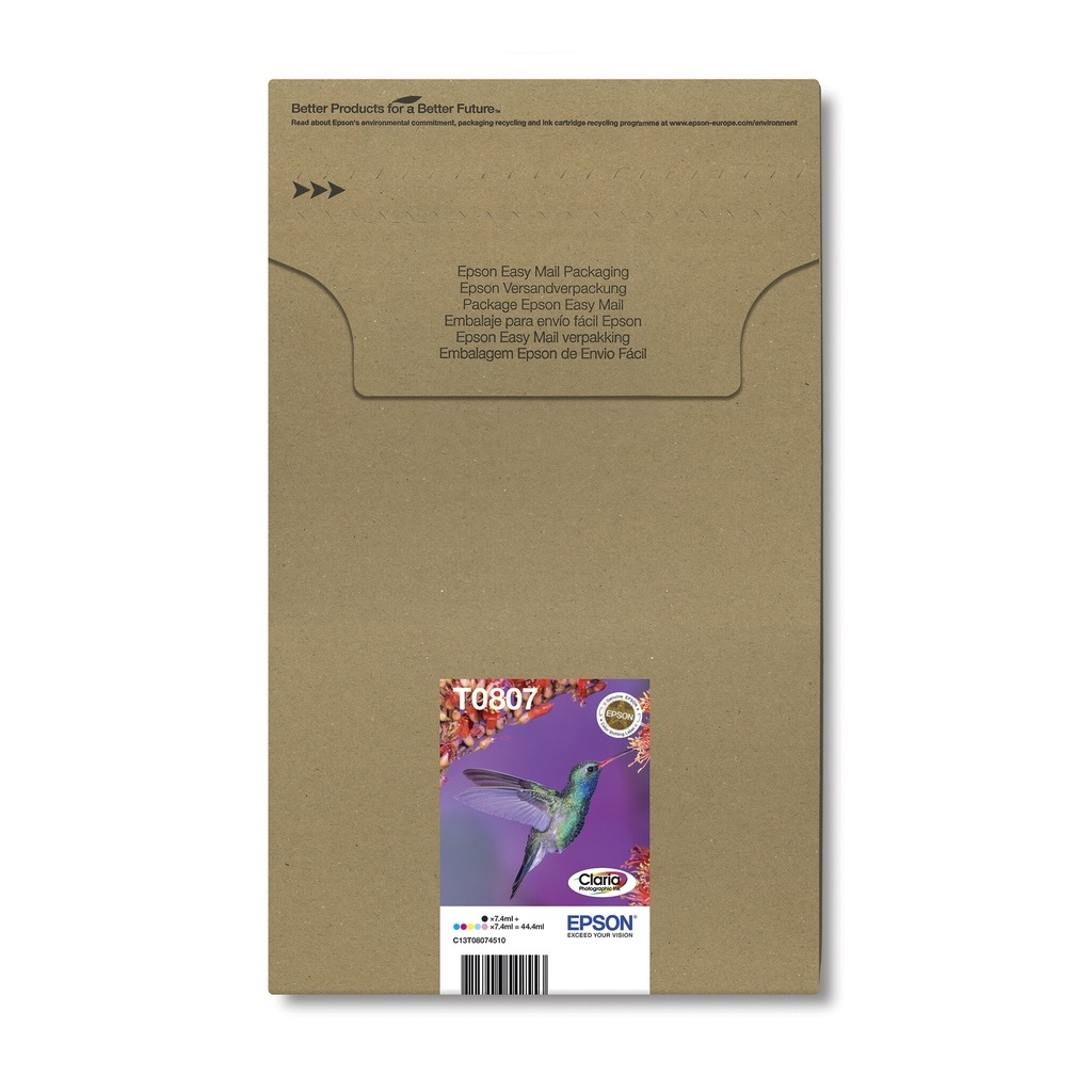 Epson Hummingbird Multipack 6-colours T0807 EasyMail - Image 2