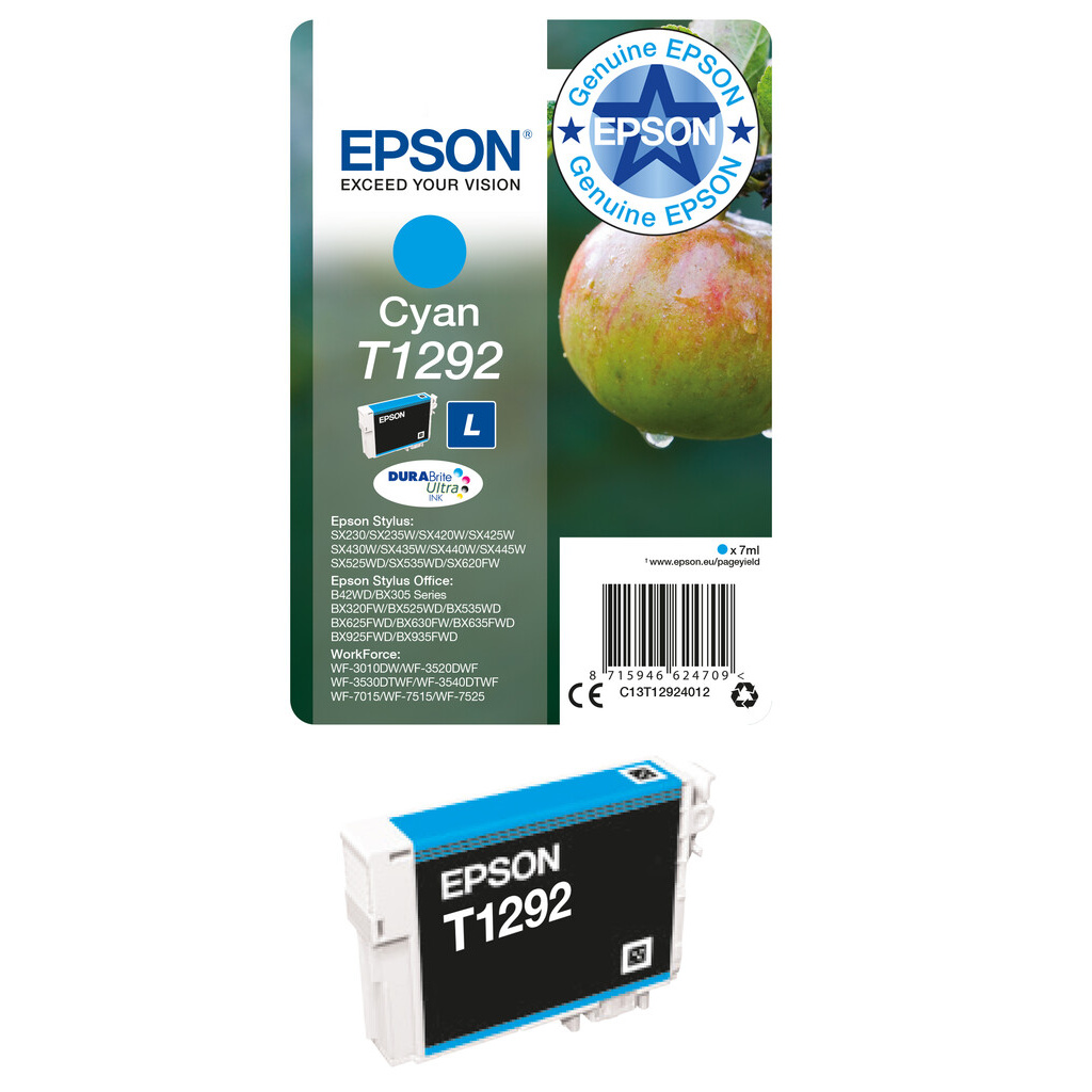 Epson Apple T1292 DURABrite Ultra Single Cyan Ink - Image 8