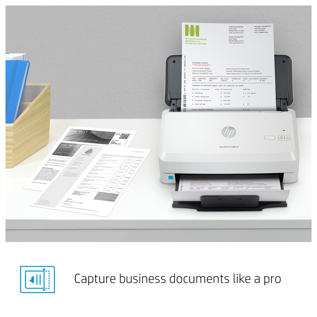 HP Scanjet Pro 3000 s4 Sheet-fed scanner 600 x 600 DPI A4 Black, White - Image 12