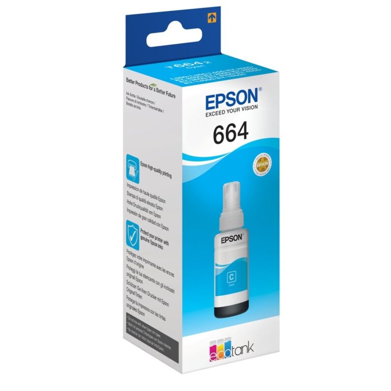 Epson 664 EcoTank Cyan Ink Bottle