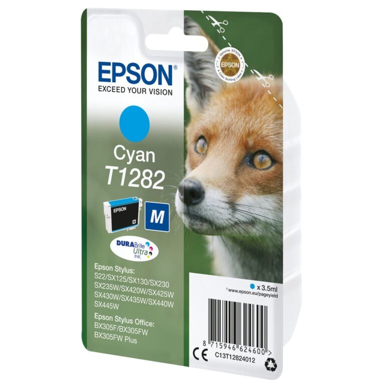 Epson Fox T1282 DURABrite Ultra Single Cyan Ink