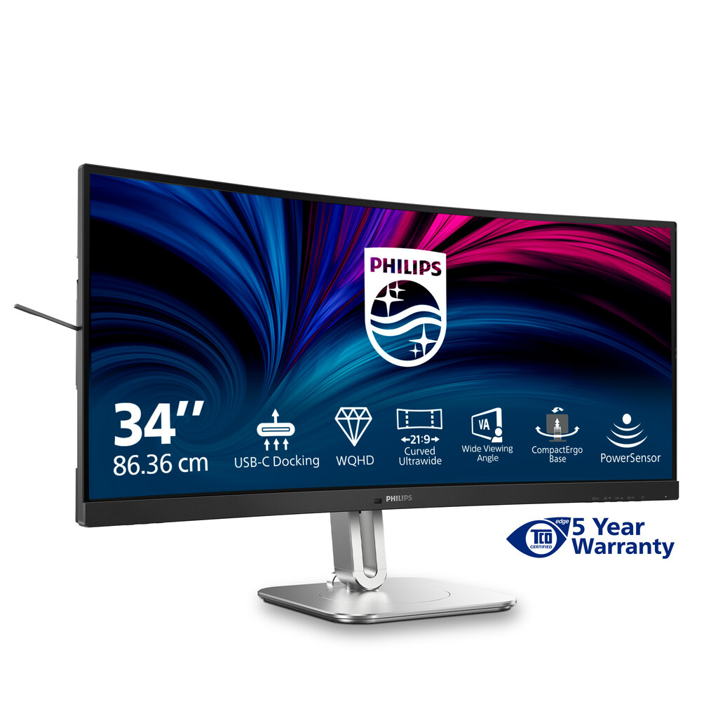 Philips 5000 series 34B2U5600C/00 computer monitor 86.4 cm (34") 3440 x 1440 pixels Dual QHD LCD Grey - Image 5
