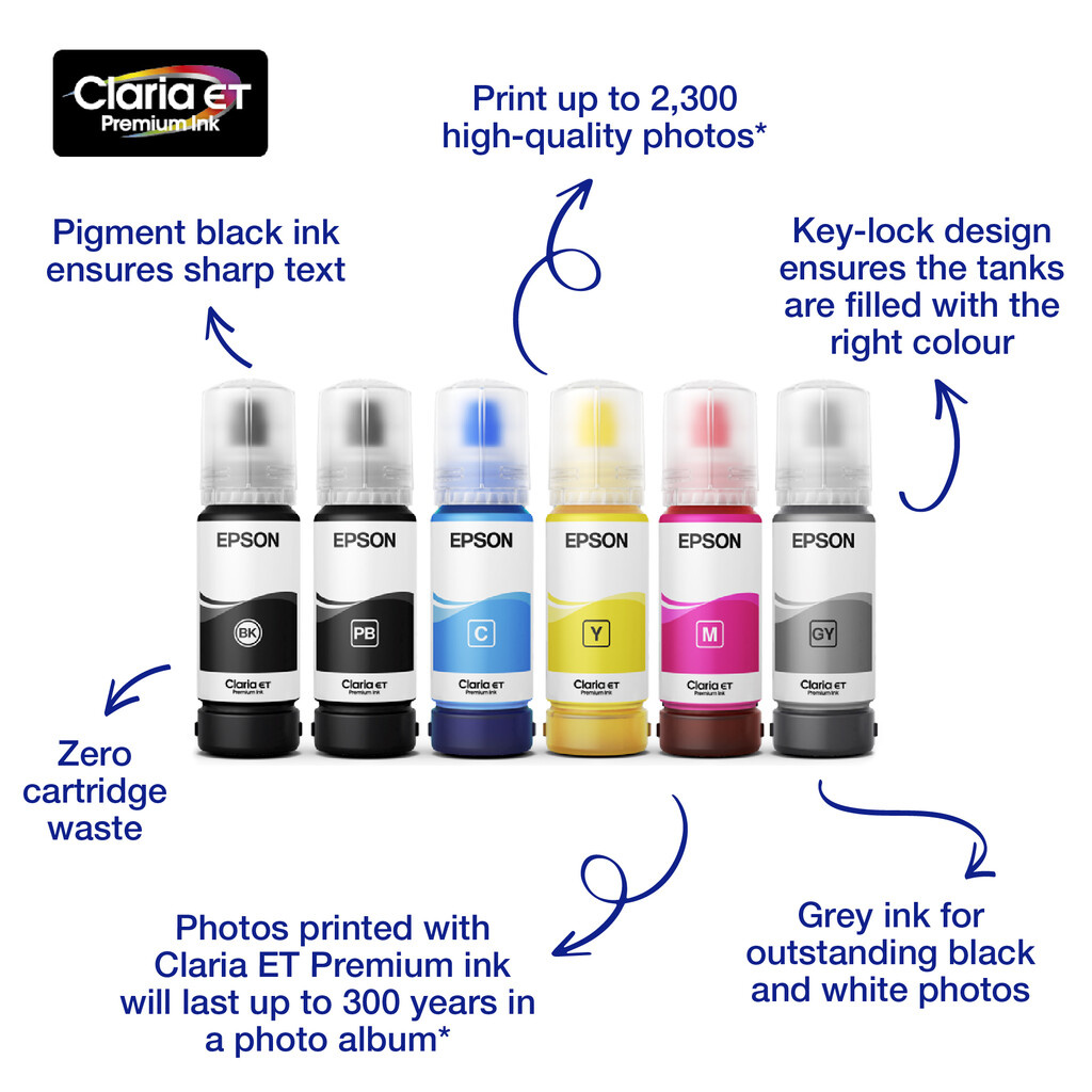 Epson 114 EcoTank Photo Black ink bottle - Image 3