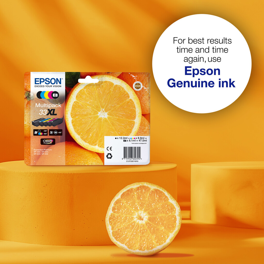 Epson Oranges 33 Claria Premium Single Photo Black Ink - Image 6