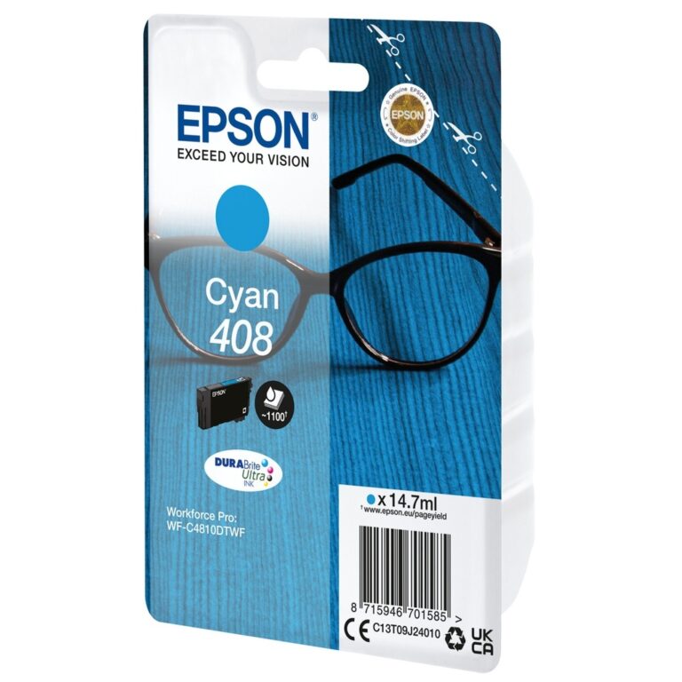 Epson 408 Spectacles DURABrite Ultra Single Cyan Ink