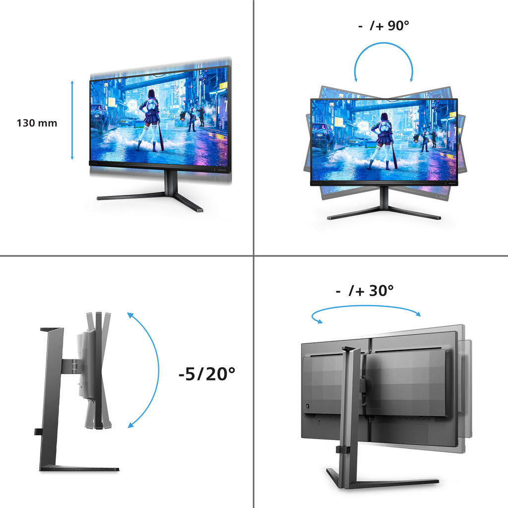 Philips Evnia 5000 25M2N5200P/00 computer monitor 62.2 cm (24.5") 1920 x 1080 pixels Full HD LCD Grey - Image 3