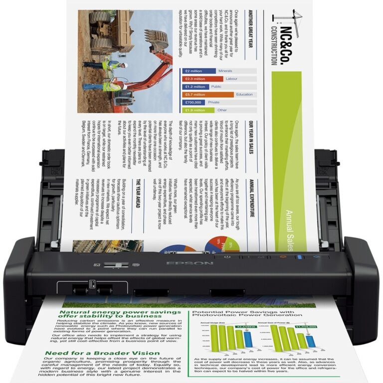 Epson WorkForce DS-360W Power PDF