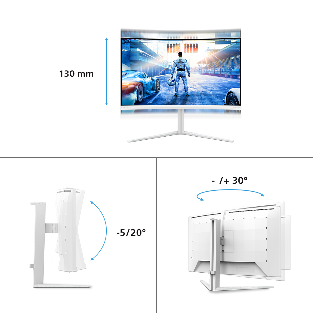 Philips Evnia 5000 32M2C5501/00 computer monitor 80 cm (31.5") 2560 x 1440 pixels Quad HD LCD White - Image 8