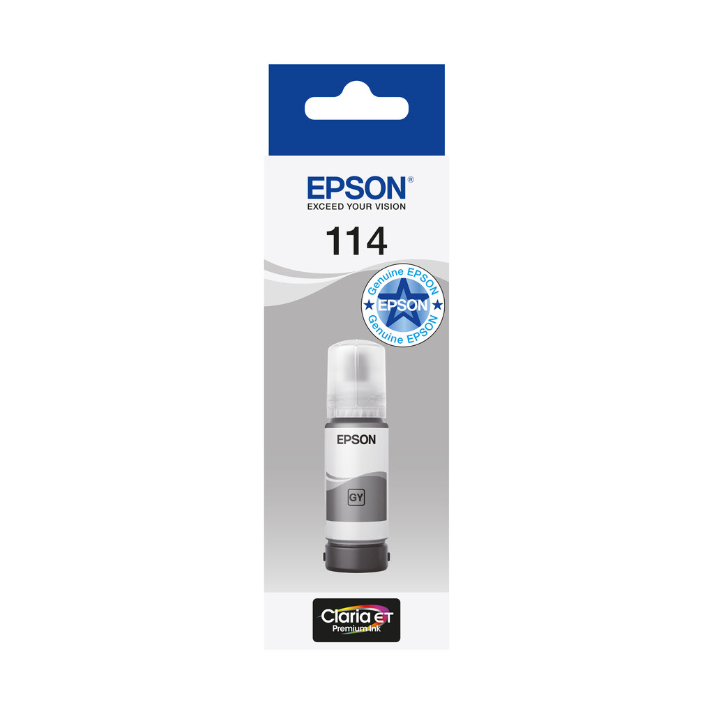 Epson 114 EcoTank Grey ink bottle - Image 3