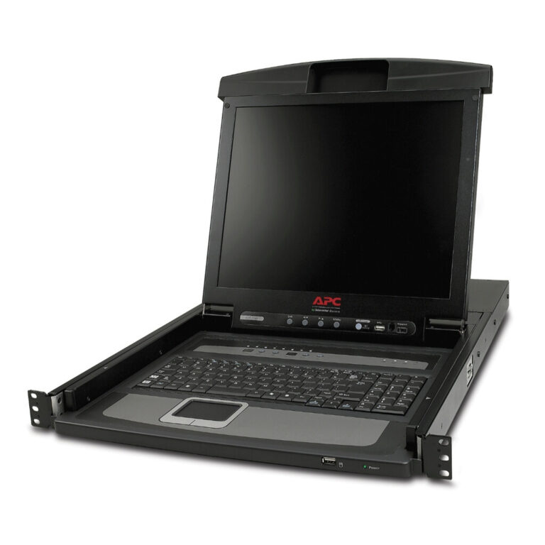 APC 17" Rack LCD Console with Integrated 8 Port Analog KVM Switch